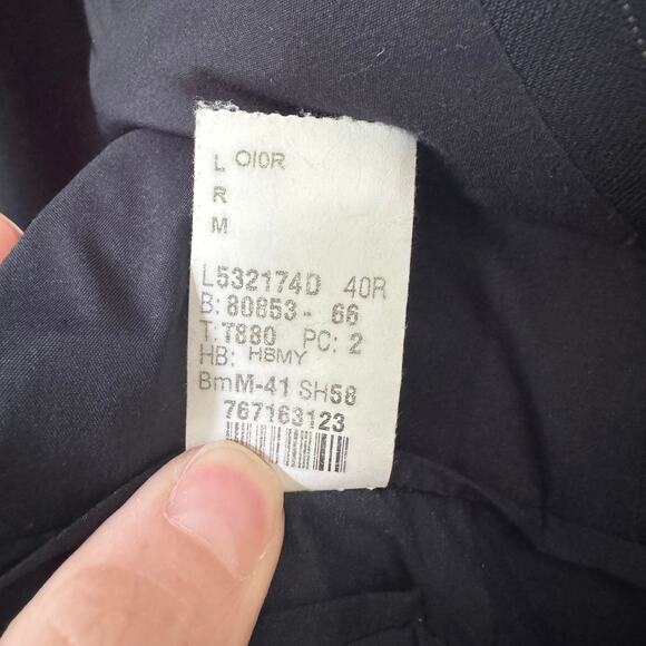 Vintage Lauren Ralph Lauren Wool Blazer Mens 40R Blue Union Made Canada EUC - Picture 3 of 10